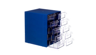 ORGANIZADOR GAVETA CINZA/PRETO 16 DIVISOES ARQPLAST