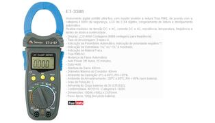 ALICATE AMPERIMETRO ET 3388 MINIPA