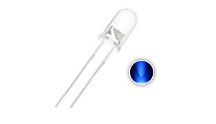 LED AZUL 5MM ALTO BRILHO 8000 MCD