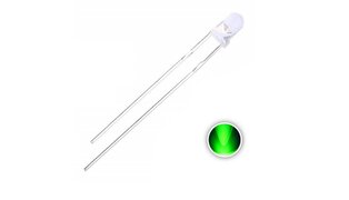 LED VERDE 3MM ALTO BRILHO