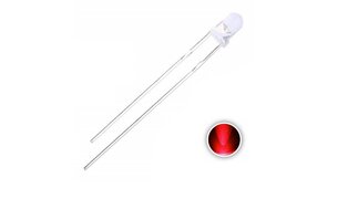 LED VERMELHO 3MM ALTO BRILHO