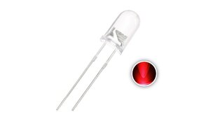 LED VERMELHO 5MM ALTO BRILHO 3.500 MCD