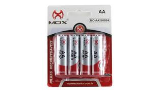 PILHA RECARREGAVEL AA 2600MAH MOX C/4