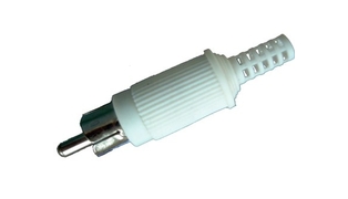 PLUG RCA MACHO BRANCO MXT