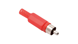 PLUG RCA MACHO VERMELHO IMPORTADO