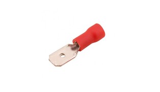 TERMINAL FASTON MACHO VERMELHO 22 18 AWG