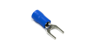 TERMINAL FORQUILHA ISOLADO AZUL 16 14 AWG