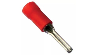 TERMINAL PINO ISOLADO VERMELHO 22 16 AWG