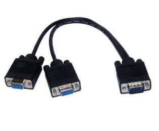 CABO Y VGA MACHO X 2 VGA FEMEA