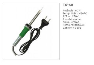 FERRO DE SOLDA TOYO 60W 220V TS-60