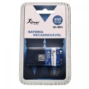 BATERIA 9V 450 MAH RECARREGAVEL FLEX KNUP