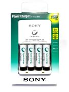 CARREGADOR SONY C/ 4 PILHAS 2500MAH