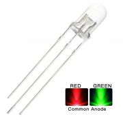 LED BICOLOR 5MM VERDE / VERMELHO