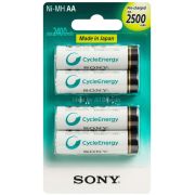 PILHA RECARREGAVEL AA 2500MAH SONY C/4