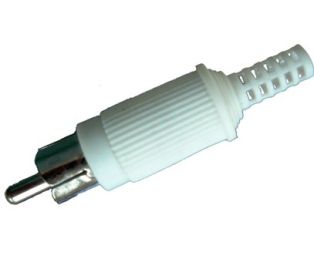 PLUG RCA MACHO BRANCO MXT