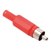 PLUG RCA MACHO VERMELHO IMPORTADO